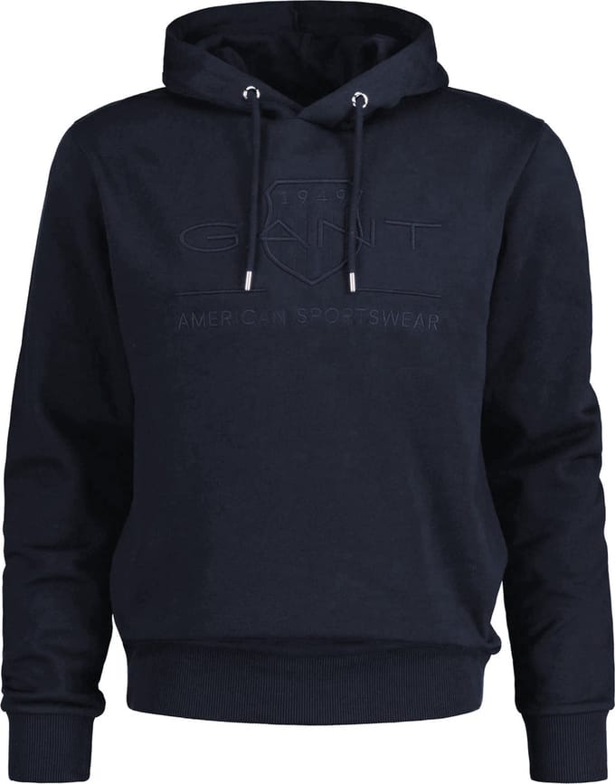 Gant sweater donkerblauw opdruk - 60