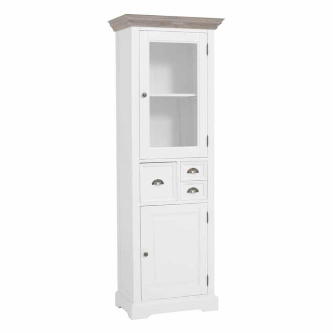 Tower Living - Fleur vitrinekast - 66 cm - wit