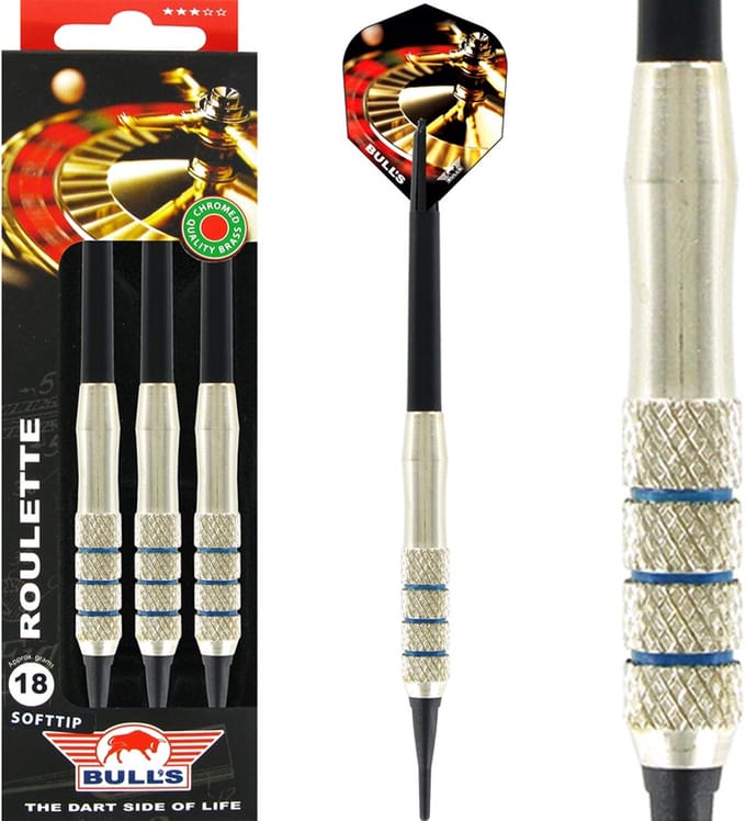 Bull's Roulette Brass A Soft Tip - Dartpijlen - 18 Gram