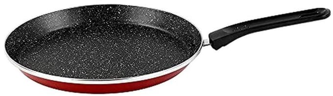 Pannen voor pannenkoeken 28 cm - Rood, geëmailleerd staal