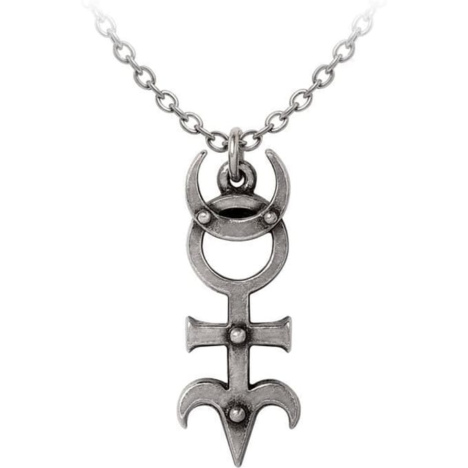 Alchemy Gothic - Gothic Halsketting - Dr. Dee's Monad - zilverkleurig