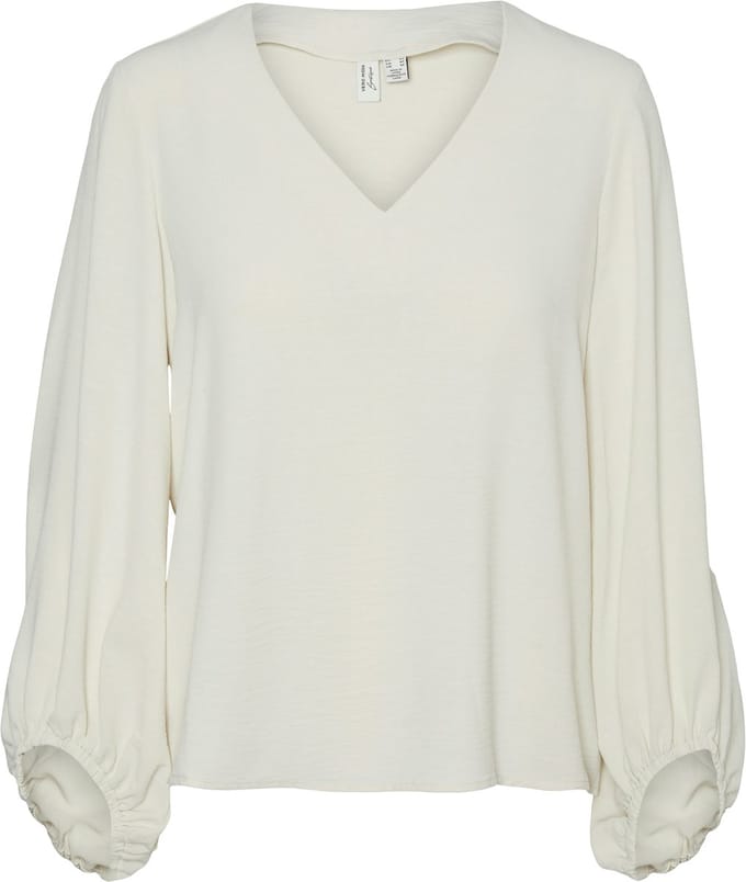VERO MODA - VMOLIVIA L/S V-NECK TOP WVN BTQ GA - Dames - Blouses