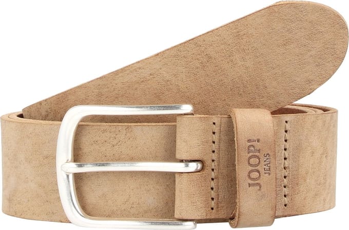 Joop! Jeans Haka Riem Leder - Jongens - 105 cm - beige
