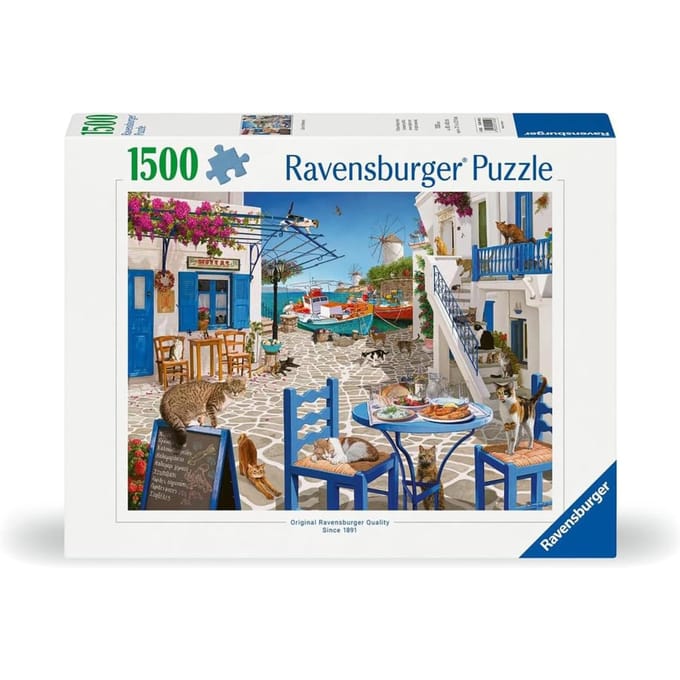 Ravensburger puzzel katten Mykonos 1500 stukjes legpuzzel.