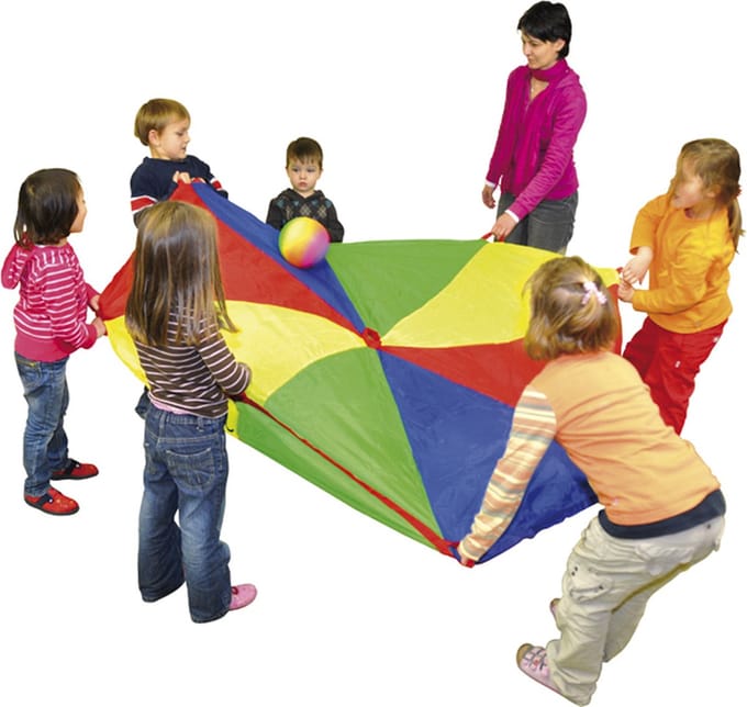 Eduplay parachute speelgoed 610 cm multicolor - educatief spel.
