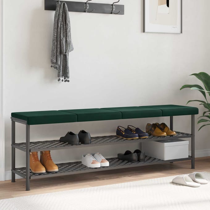vidaXL - Bankkussen - 4 - st - fluweel - Donkergroen - Diepte - 35 - cm