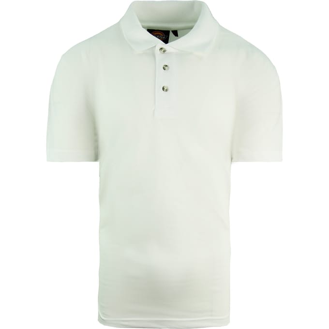 Dickies Heren Wit Poloshirt