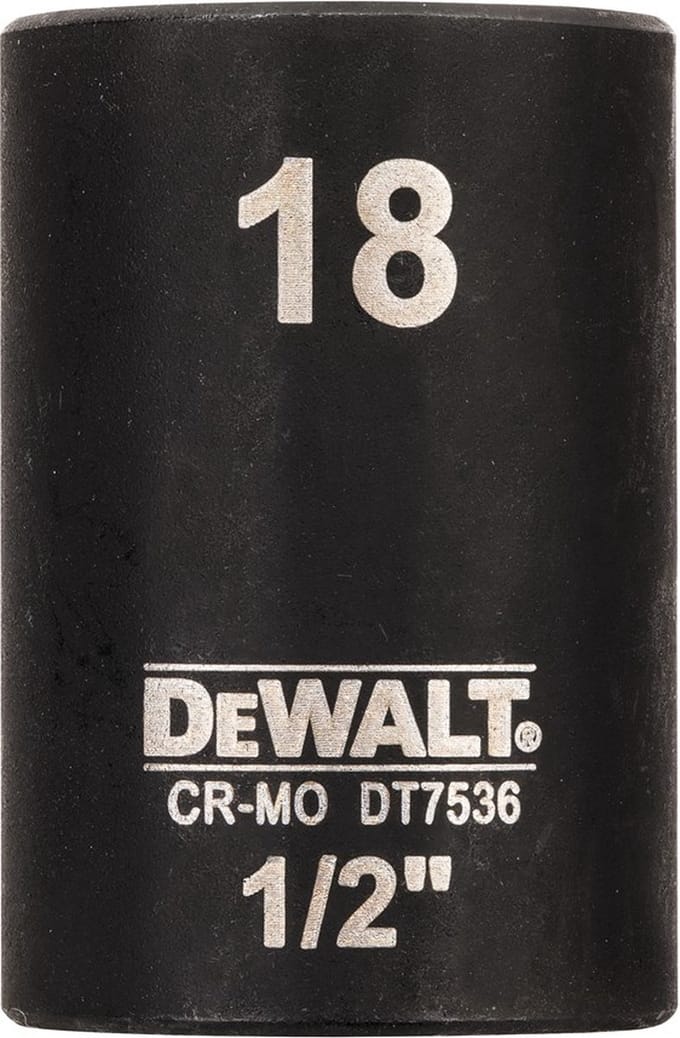 DeWALT DT7536 Krachtdop 1/2 kort | 18mm