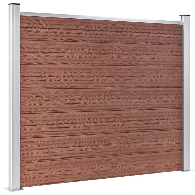 vidaXL - Schuttingpaneel - 180x146 - cm - HKC - bruin