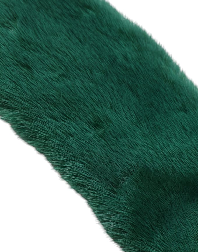 Groene Mijnenbont Kraag Dames Halswikkel Sjaal