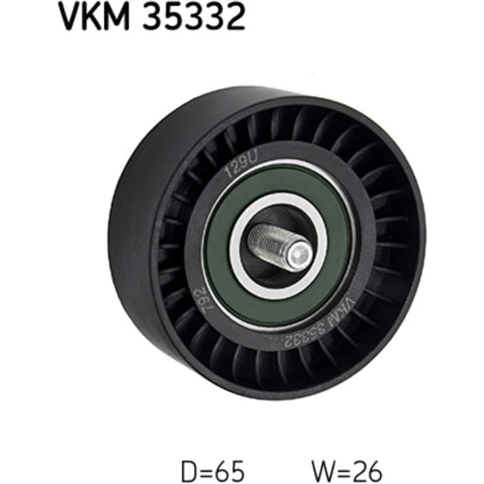 Rondsel/geleiderpoelie, V-riem SKF VKM 35332