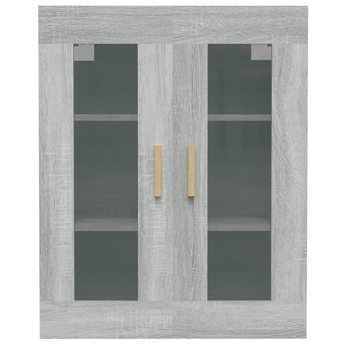 vidaXL - Bovenkast - 69,5x34x90 - cm - grijs - sonoma - eikenkleurig