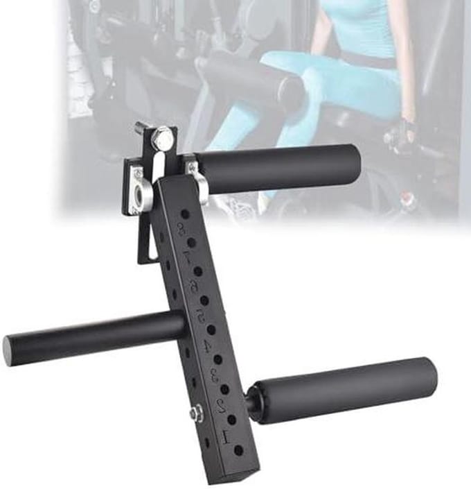 Beenverlenging Trainer - Squat Rack Accessoire - Gespierde Benen - 8 Instelbare Niveaus - Max 200 kg - Zwart