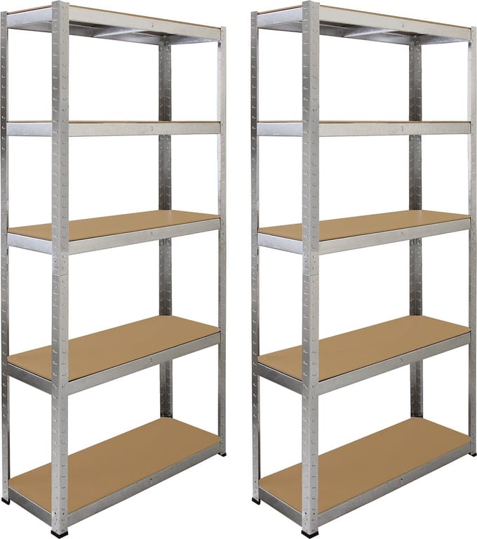 Galwix stellingkasten - gegalvaniseerd - 90x180x30cm - boutloos