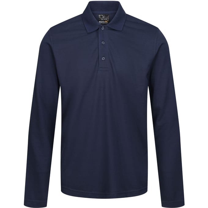 Regatta Heren Pro Poloshirt Met Lange Mouwen (Marine)