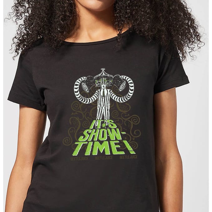 Beetlejuice It's Show-Time Women's T-Shirt - Black - M - Zwart