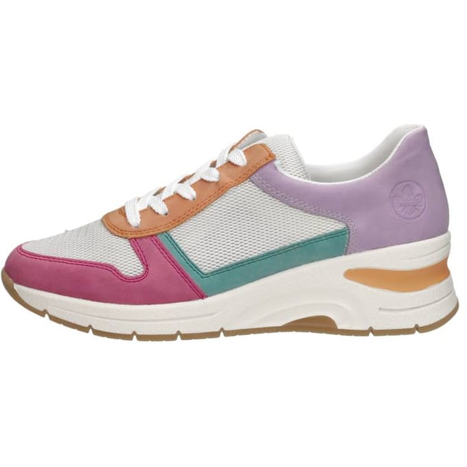 Rieker Libelle Sneakers roze Textiel - Dames - Maat 38