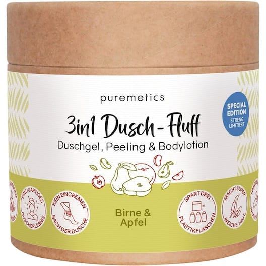 puremetics 3in1 doucheverzorging Douche Fluff Peer & Appel Douchegel Unisex 250 g