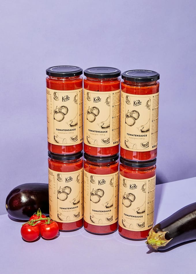 Tomatensaus met aubergine 6 x 530 g