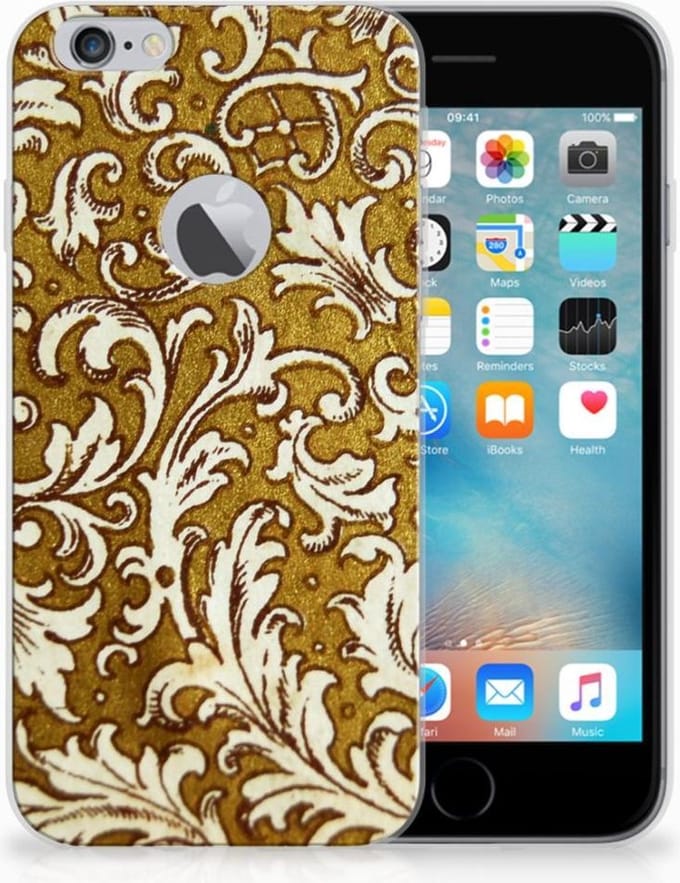Siliconen Hoesje Apple iPhone 6 Plus | 6s Plus Barok Goud