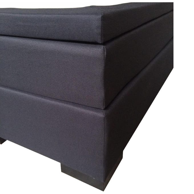 Slaaploods.nl Sara - Boxspring Inclusief Matras - 120x200 cm - Zwart