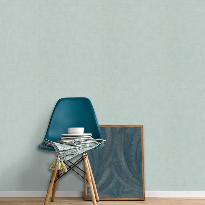 Erismann Vinylbehang 10473-18 - Elysium - Textiel Blauw - 53cm x 10.05m