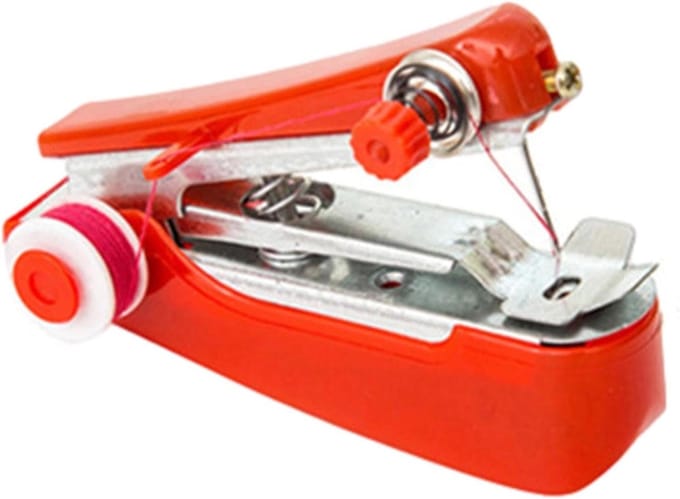 Draagbare Naaimachine - Handnaaimachine Naaiset - Kleding Repareren - Compact Handheld Ontwerp - 11 x 7 x 2.3 cm