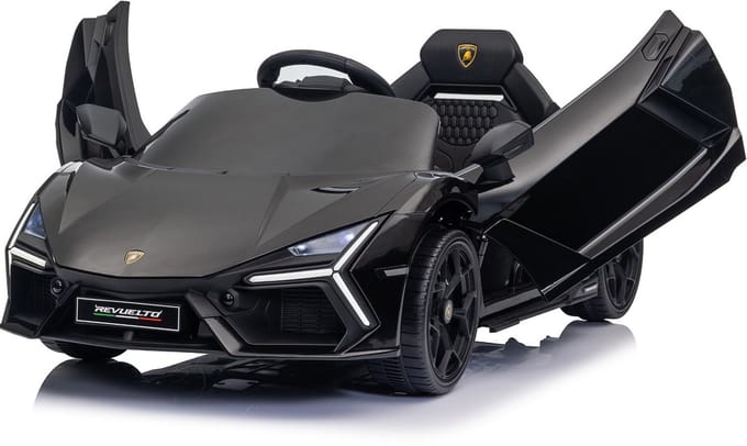 Lamborghini Revuelto 12V Kinderauto Zwart