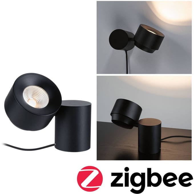 LED-tafellamp Smart Home Zigbee 3.0 Pane 2700K 300lm 3W Zwart
