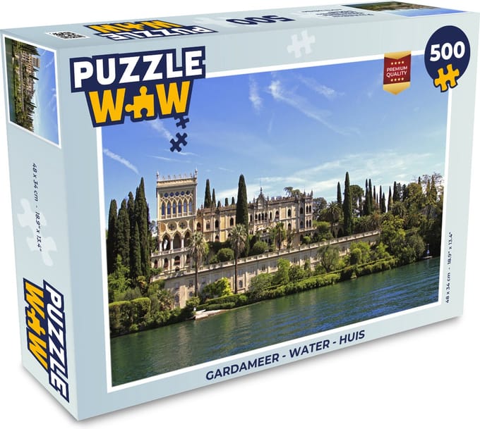 Puzzel Gardameer - Water - Huis - Legpuzzel - Puzzel 500 stukjes