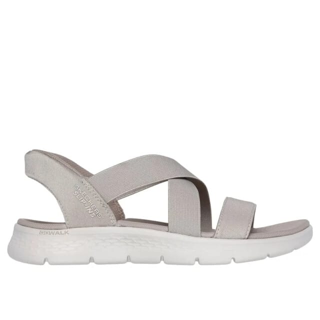 Skechers 1489/tpe go walk flex sandal glimmer up taupe 3251