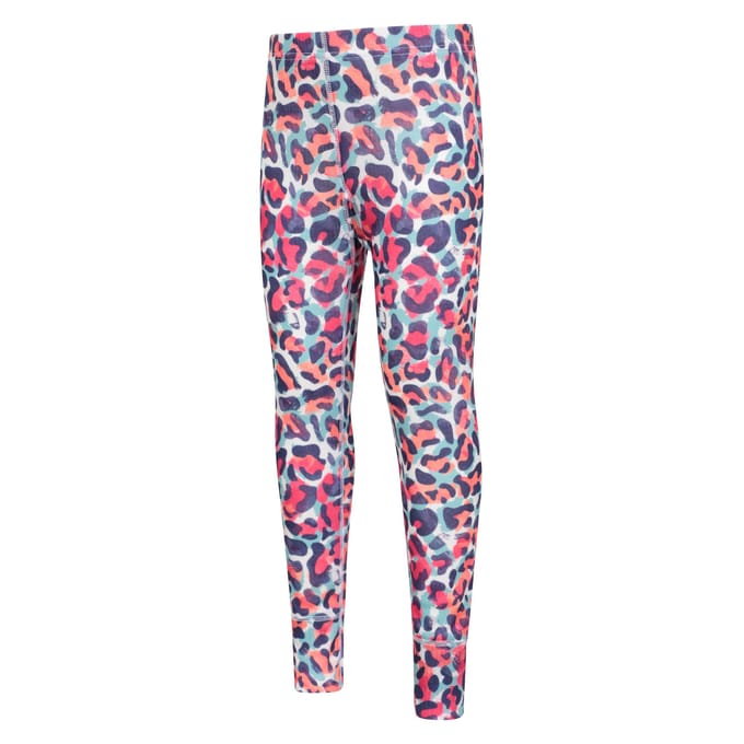 Mountain Warehouse Base Layer Set met dierenprint voor kinderen/Kids Talus (Helder Roze)