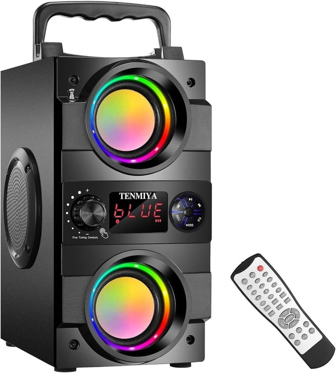 Draagbare Bluetooth Luidspreker - Draadloze Speaker Geluid - Feest Muziek Buiten - 40W Stereo Bas