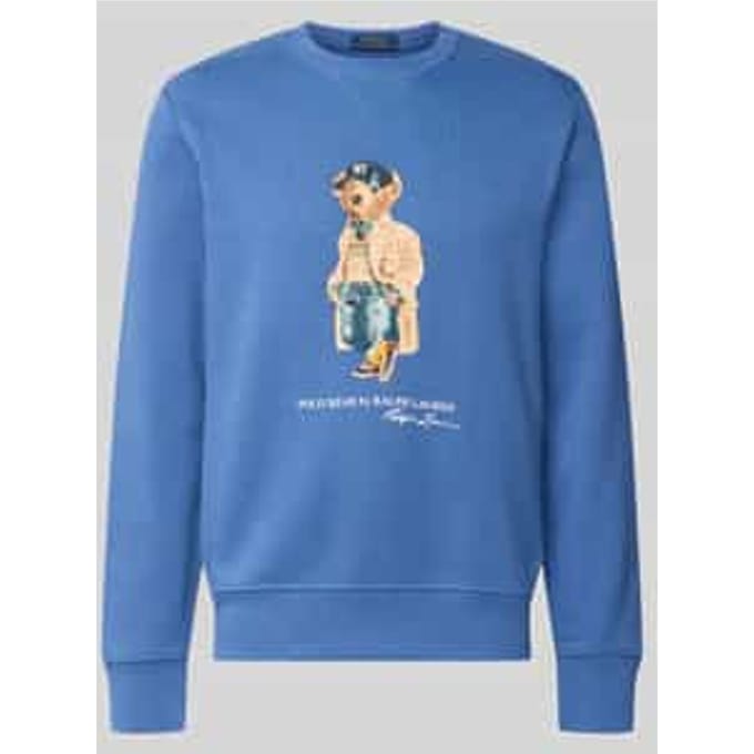 regular fit sweatshirt van katoenmix