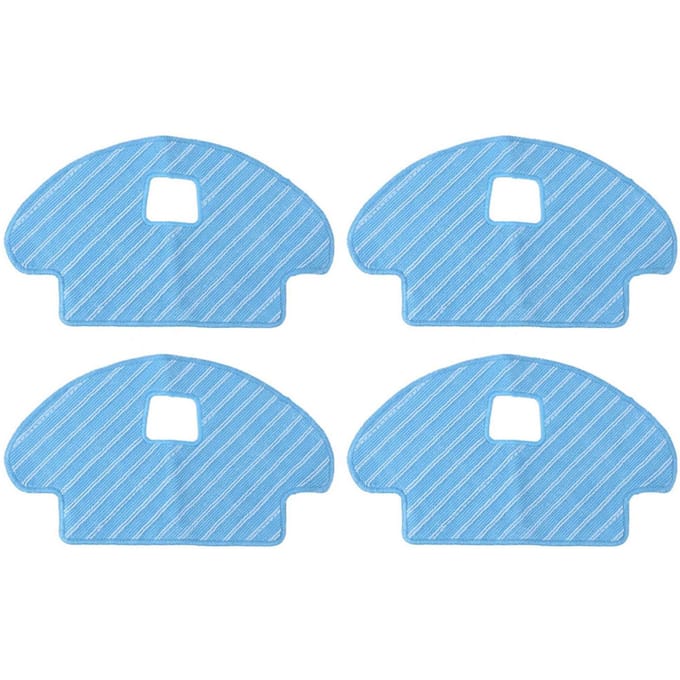 4pcs Lingettes de Rechange pour Nettoyeur Aspirateur Robot Deebot Ozmo 930/610 white