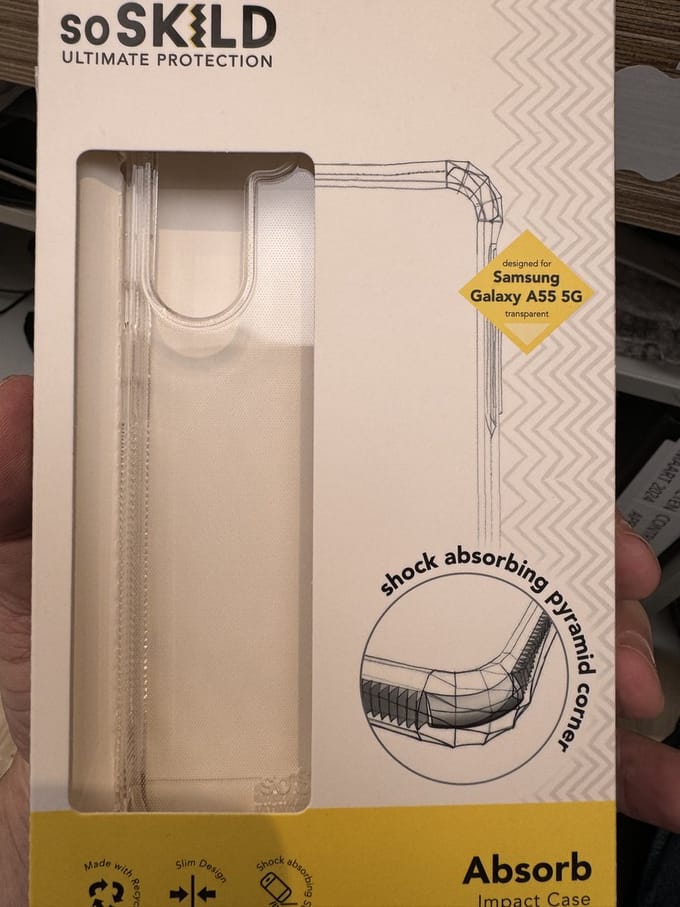 SoSkild Samsung Galaxy A55 Absorb 2.0 Impact Case - Transparant