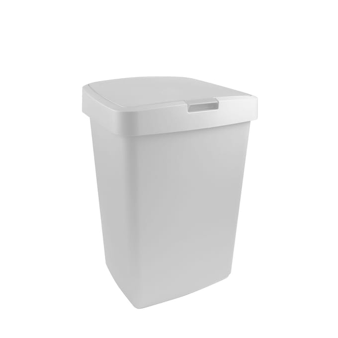 Sunware - Delta prullenbak klep 50L wit - 39,7 x 34,5 x 56,4 cm
