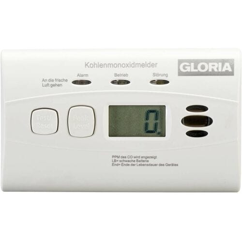 Gloria KO10D Koolmonoxidemelder Incl. batterij (10 jaar) werkt op batterijen Detectie van Koolmonoxide