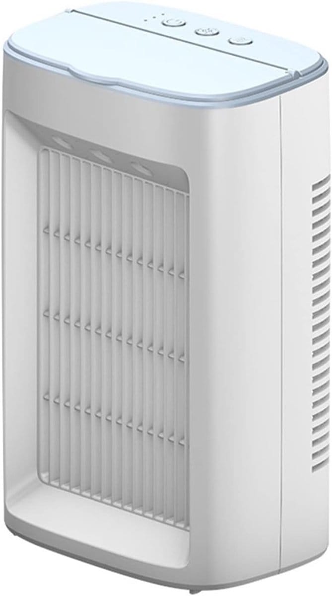 Draagbare Air Cooler - Persoonlijke Ventilator - Bureau Verkoeling - Compact Ontwerp - 144x103.5x234mm - Wit