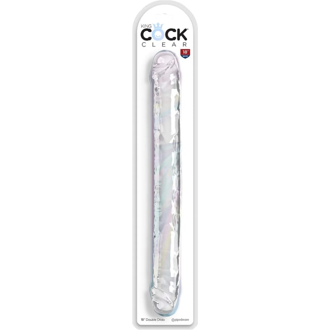 Pipedream - King Cock - Dubbele Dildo - 45,5 cm - Transparant