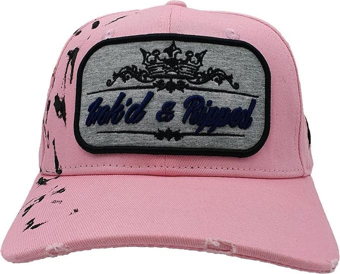 Lauren Rose - Inked & Ripped Tattoo Cap - One Size - Roze - Snapback