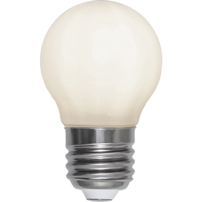 Standaard bol - E27 - 2W - Extra Warm Wit - 2700K - Opaal