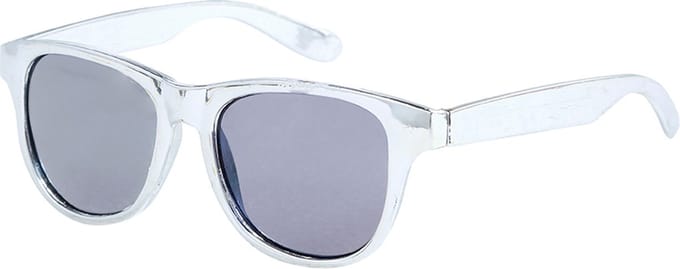 Lunettes de Soleil Montures Argentées Années 80 Disco Carnaval Nouvel An