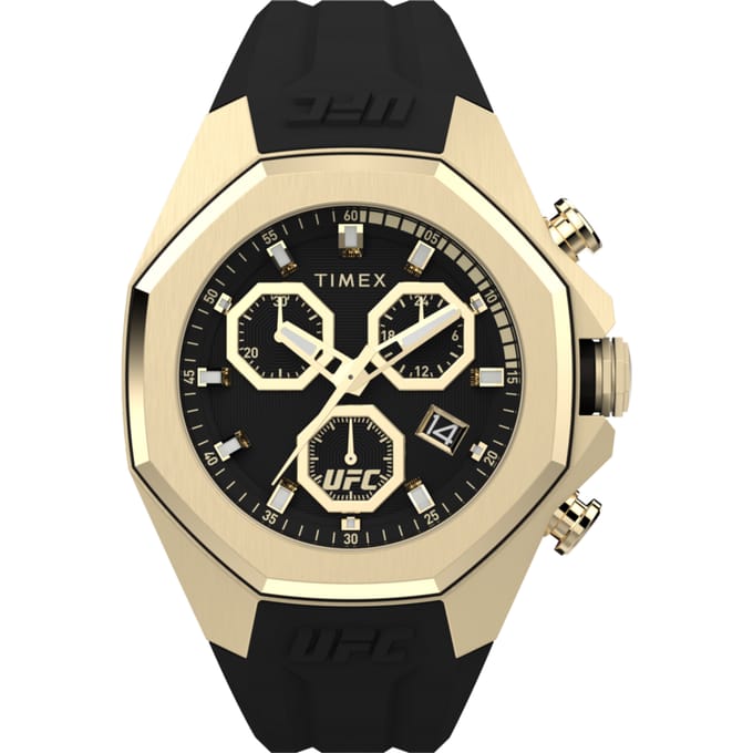 Timex UFC Pro TW2W69800 Horloge - Siliconen - Zwart - Ø 45 mm