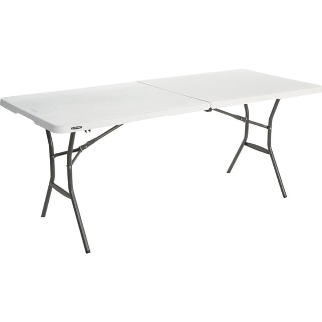 Lifetime® Kunststof Campingtafel Opvouwbaar - Light Commercial - 182x76x74cm - Wit