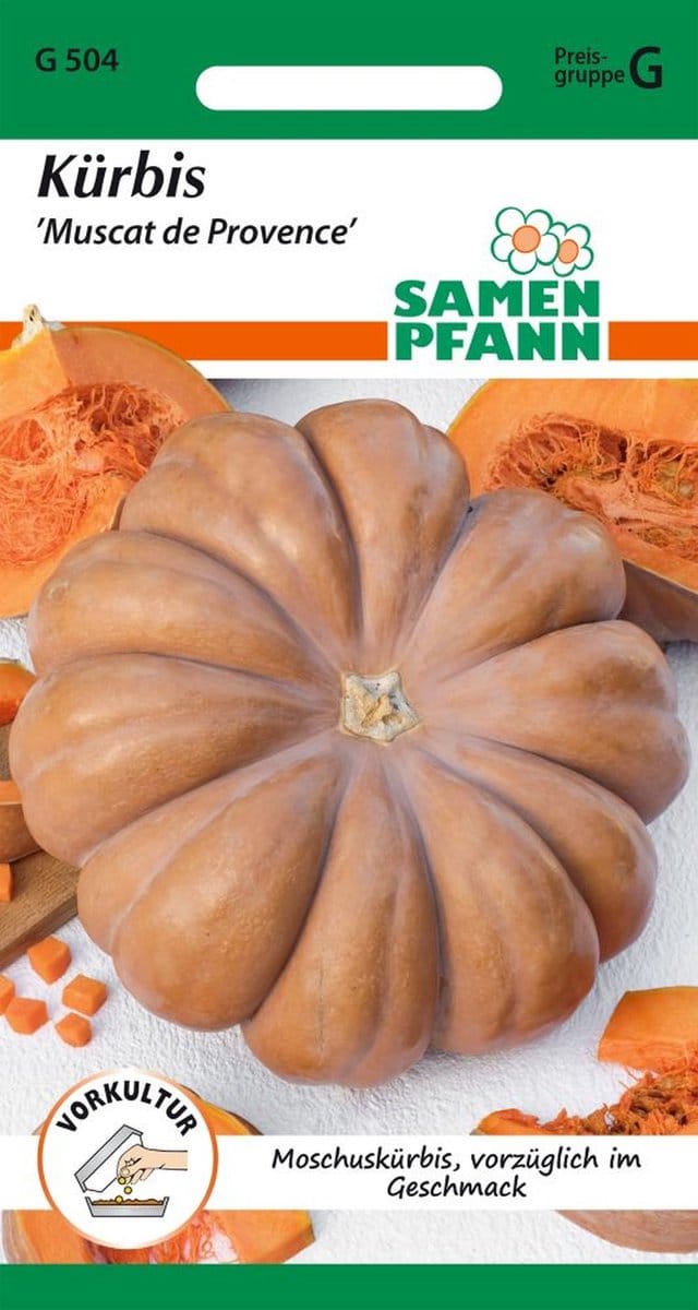 Pompoen, Muscat de Provence, Butternutpompoen, groentezaden, pompoenpitten