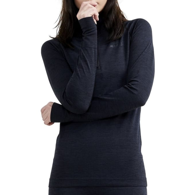CRAFT CORE DRY ACTIVE COMFORT HZ W Dames Thermoshirt - Zwart