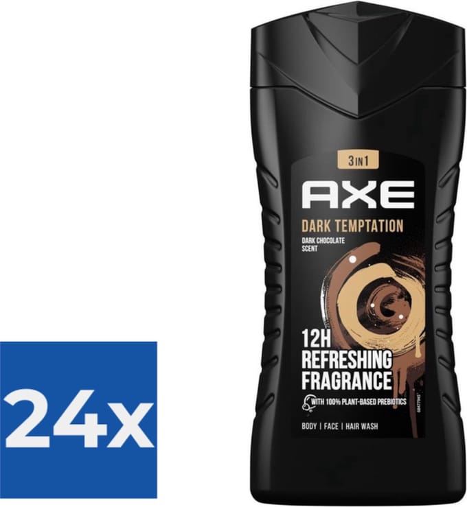 Axe Shower Gel 250ml dark temptation - Voordeelverpakking 24 stuks