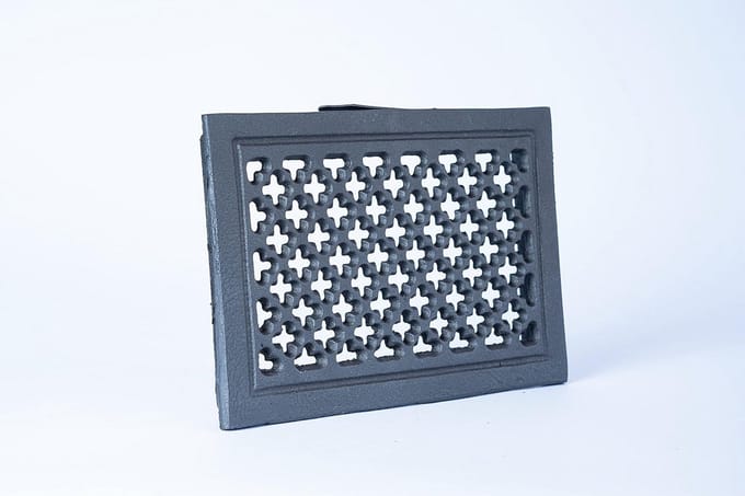 Ventilatierooster Gietijzer Rechthoekig - Hittebestendig en Weerbestendig