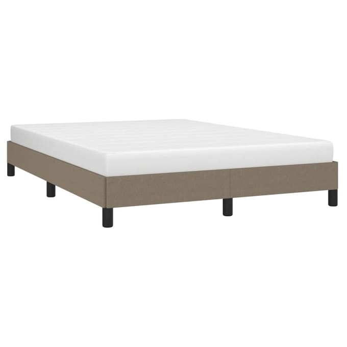 vidaXL - Bedframe - zonder - matras - stof - taupe - 140x200 - cm